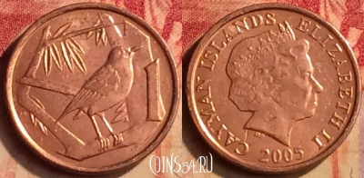Каймановы острова 1 цент 2005 года, KM# 131, 404-020