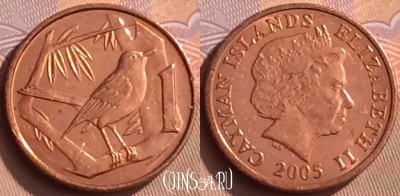Каймановы острова 1 цент 2005 года, KM# 131, 449-112