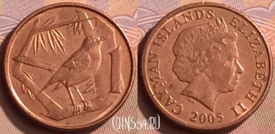 Каймановы острова 1 цент 2005 года, KM# 131, 450-007