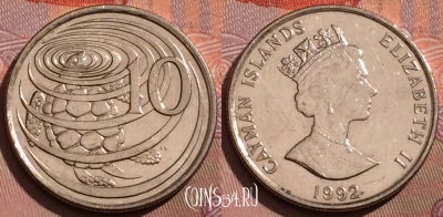 Каймановы острова 10 центов 1992 года, KM# 89a, 224b-007