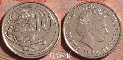 Каймановы острова 10 центов 1999 года, KM# 133, 051i-120
