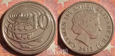 Каймановы острова 10 центов 2013 года, KM# 133, 378-014
