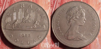 Канада 1 доллар 1983 года, KM# 120.1, 198j-019