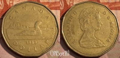 Канада 1 доллар 1989 года, KM# 157, 161s-113