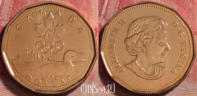 Канада 1 доллар 2004 года, KM# 495, UNC, 246j-004