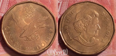Канада 1 доллар 2006 года, KM# 495, 258j-138