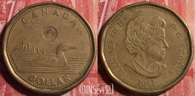 Канада 1 доллар 2013 года, KM# 1255, 185j-122