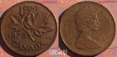 Канада 1 цент 1973 года, KM# 59, a136-113