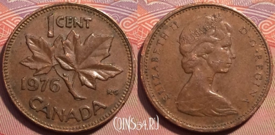 Канада 1 цент 1976 года, KM# 59, 248-083