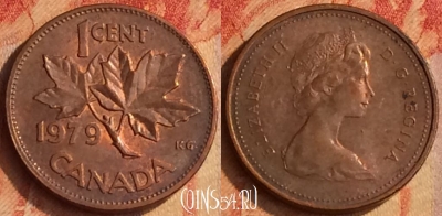 Канада 1 цент 1979 года, KM# 59, 194o-088