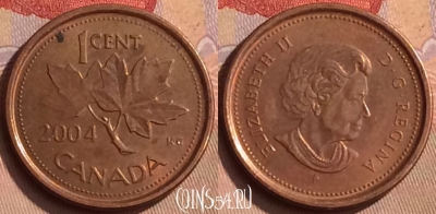 Канада 1 цент 2004 года, KM# 490a, 450-118
