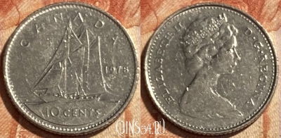 Канада 10 центов 1978 года, KM# 77, 493р-060