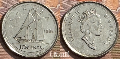 Канада 10 центов 1998 года, KM# 183, 273s-071