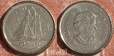Канада 10 центов 2004 года, KM# 492, 486р-030