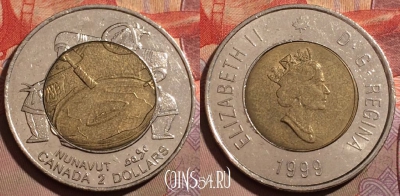 Канада 2 доллара 1999 года, KM# 357, 203b-142