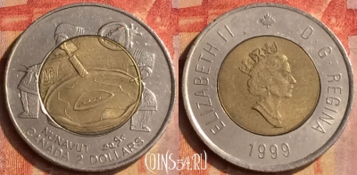 Канада 2 доллара 1999 года, KM# 357, 205o-141 ♛