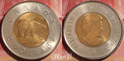 Канада 2 доллара 2006 года, KM# 837, UNC, 261-115