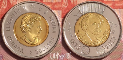 Канада 2 доллара 2015 года, KM# 1855, UNC, 176k-040