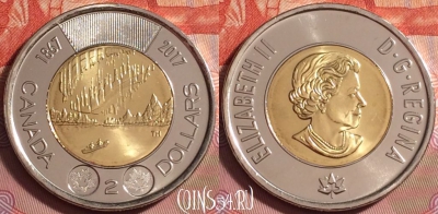 Канада 2 доллара 2017 года, UNC, 176k-035