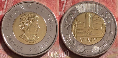 Канада 2 доллара 2017 года, UNC, 247j-139