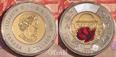 Канада 2 доллара 2018 года, UNC, 268-022
