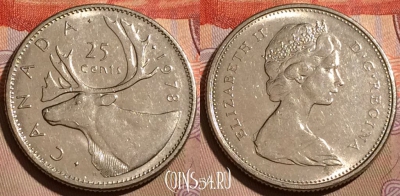 Канада 25 центов 1978 года, KM# 62b, 195b-092