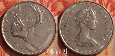 Канада 25 центов 1979 года, KM# 74, 156o-139