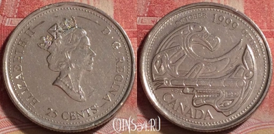 Канада 25 центов 1999 года, KM# 351, 246j-103