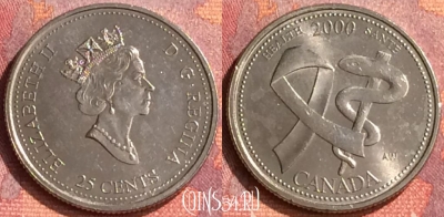 Канада 25 центов 2000 года, KM# 373, 294o-048