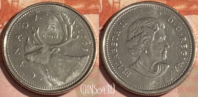 Канада 25 центов 2003 года, KM# 493, 309r-038