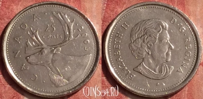 Канада 25 центов 2005 года, KM# 493, 410-017