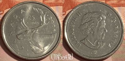 Канада 25 центов 2006 года, KM# 493, 489р-101