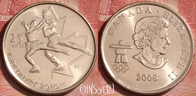 Канада 25 центов 2008 года, KM# 766, UNC, 074l-023
