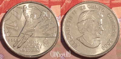 Канада 25 центов 2009 года, KM# 1063, 089a-119