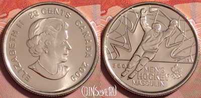 Канада 25 центов 2009 года, KM# 1163, UNC, 177k-110