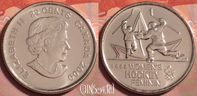 Канада 25 центов 2009 года, KM# 1164, UNC, 177k-117