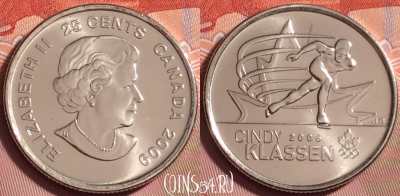 Канада 25 центов 2009 года, KM# 1165, UNC, 177k-118
