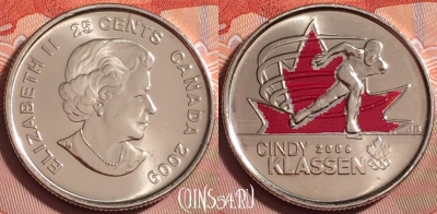 Канада 25 центов 2009 года, KM# 1165a, UNC, 178k-020 ♛