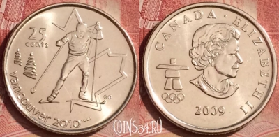 Канада 25 центов 2009 года, KM# 840, UNC, 074l-009