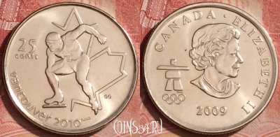 Канада 25 центов 2009 года, KM# 842, UNC, 071l-131