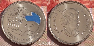 Канада 25 центов 2011 года, Косатка, UNC, 265-118