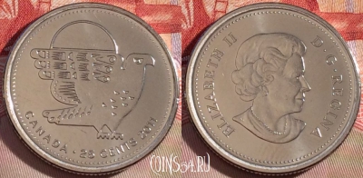 Канада 25 центов 2011 года, Сапсан, UNC, 265-119