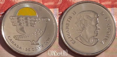 Канада 25 центов 2011 года, Сапсан, UNC, 265-120