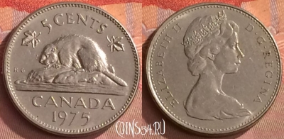 Канада 5 центов 1975 года, KM# 60.1, 265o-061