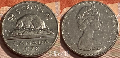Канада 5 центов 1978 года, KM# 60.1, 279q-094