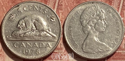 Канада 5 центов 1978 года, KM# 60.1, 422q-074