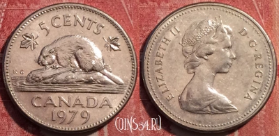 Канада 5 центов 1979 года, KM# 60.2, 252-052
