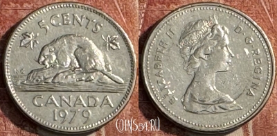 Канада 5 центов 1979 года, KM# 60.2, 122s-108