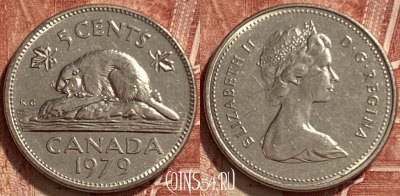 Канада 5 центов 1979 года, KM# 60.2, 323q-134