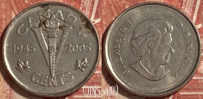 Канада 5 центов 2005 года, KM# 627, 229r-027